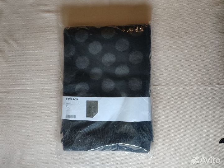 Плед новый покрывало IKEA Товаров 150*200 шерсть