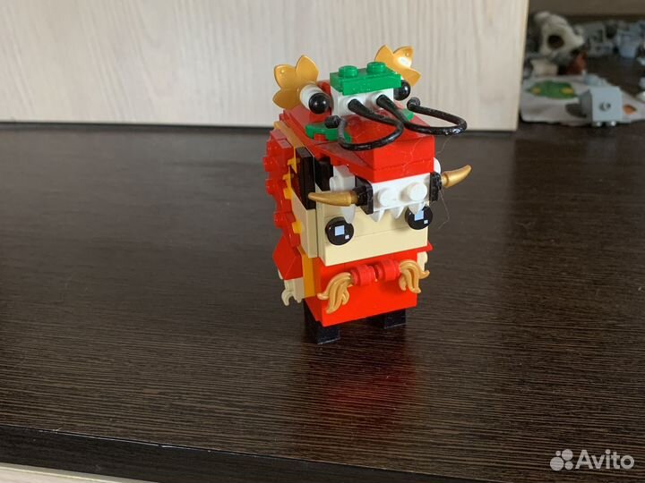 Lego brick headz 40354 дракон денс гай