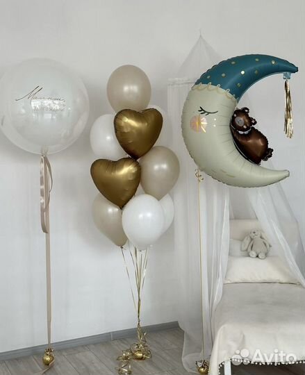Воздушные шарики гелиевые шары на выписку
