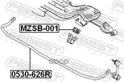 Стабилизатор зад 0530626R Febest