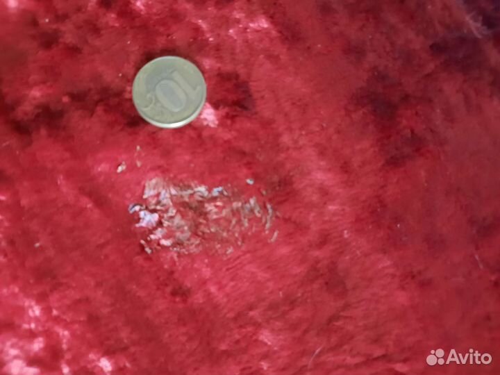 Красный бархат, плюш, отрез СССР