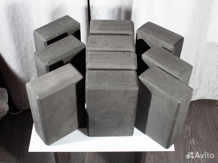 Блоки для фитнеса, кирпичики для гимнастики, 10 шт