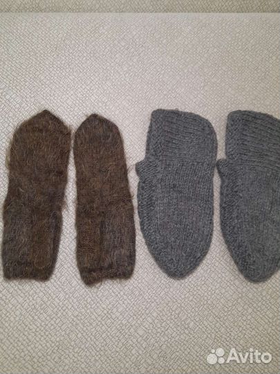 Варежки носочки пуховые лечебные