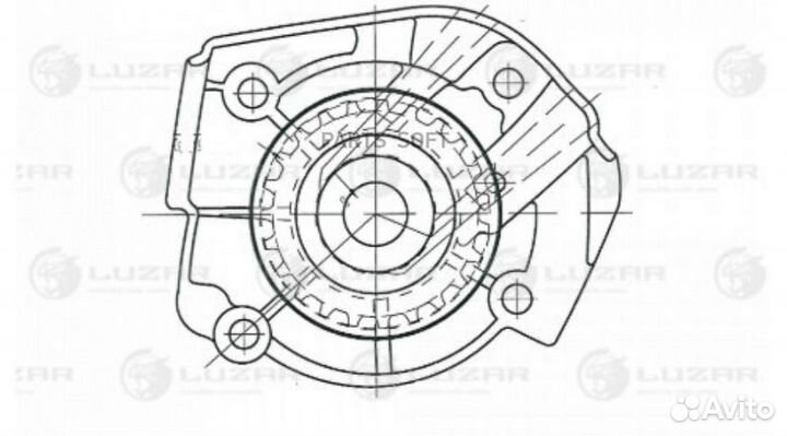 Luzar LWP-1661 Насос водяной для а/м Fiat Albea (0