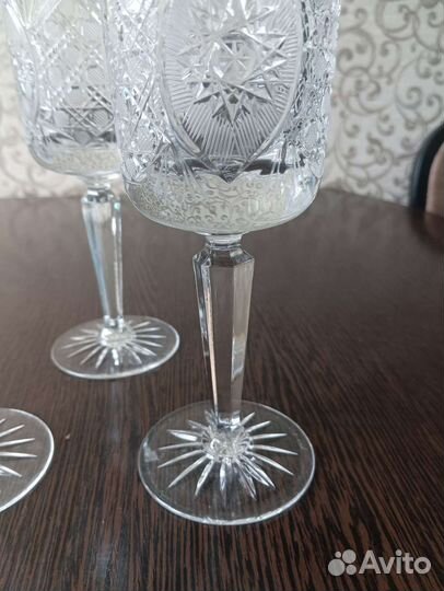 Хрустальные фужеры 20см