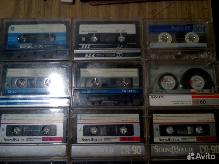 Аудиокассеты Сhrome Sony/TDK/Sound Breeze