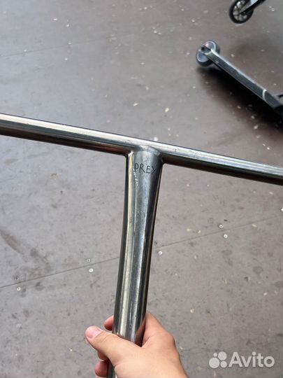 Титановый руль prey для самоката