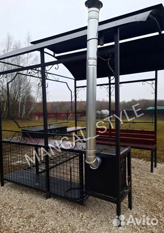 Мангал с крышей