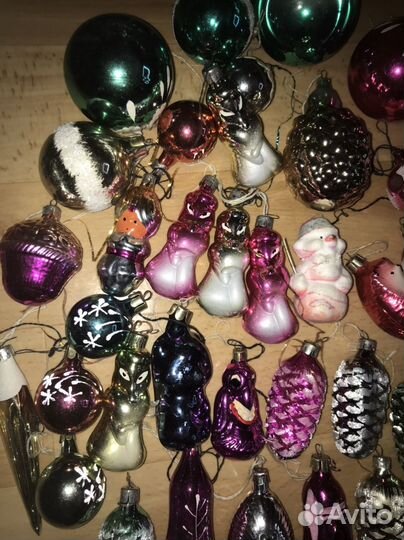 Елочные игрушки СССР новогодние