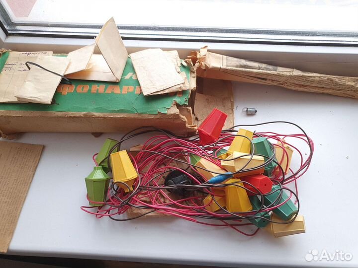 Гирлянда ёлочный фонарик СССР