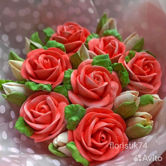 Съедобный зефирный букет вкусный подарок для мамы