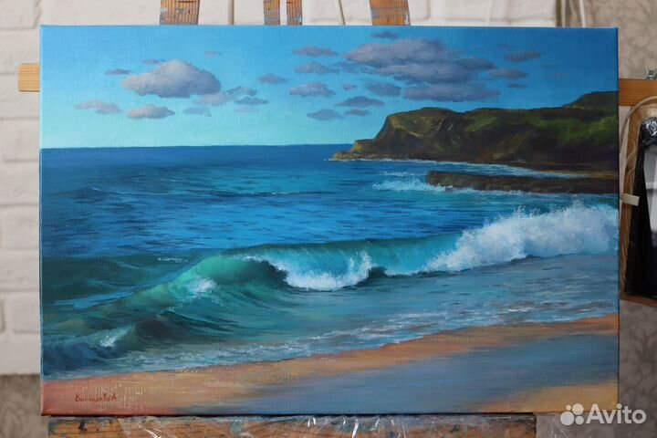 Картина море на холсте