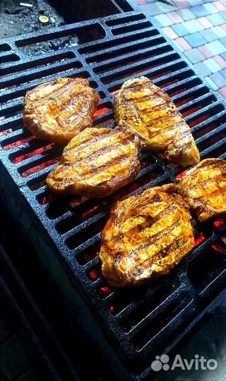 Чугунная решетка гриль садж