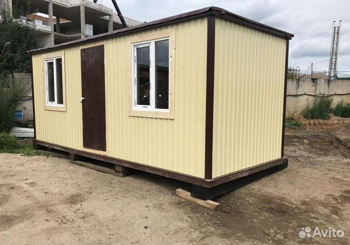 Бытовка строительная прорабская (бк-19), размер 6x