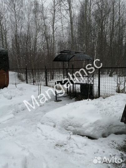 Мангал с крышей лофт