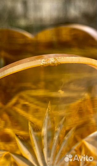 Хрустальная ваза цветной хрусталь цветное стекло