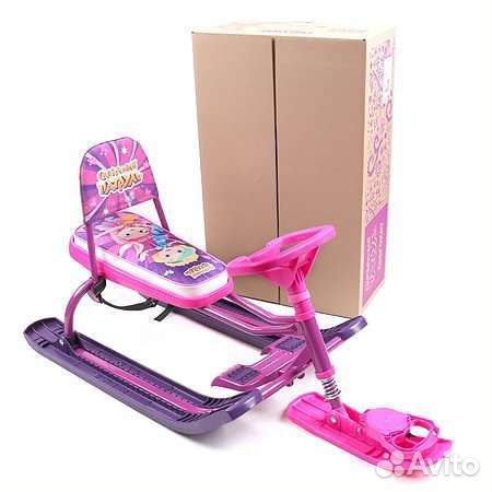 Снегокат новый со спинкой
