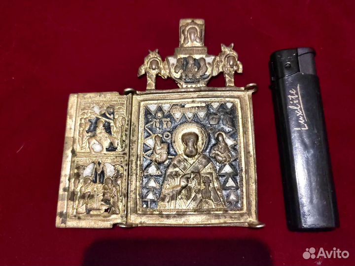 Складень позолота