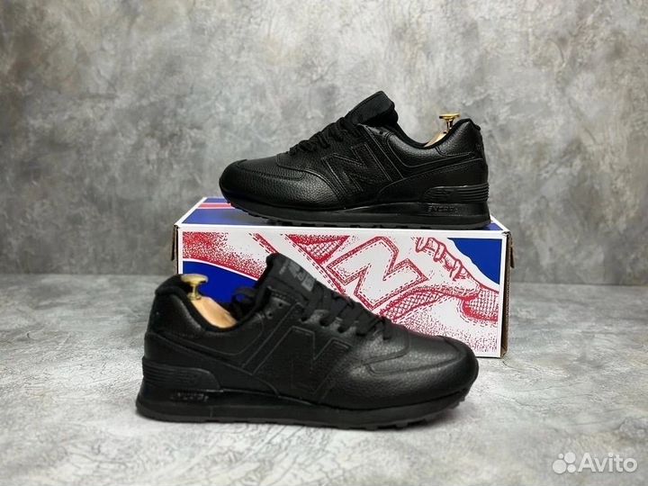 Новинка чёрные NEW balance 574 premium