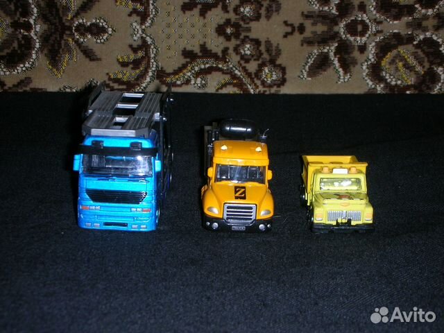 Машинки грузовики, металл, 3 шт