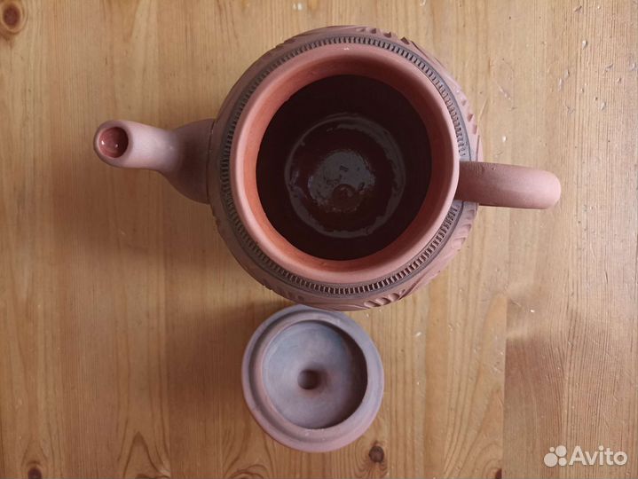 Глиняная посуда: чайник, горшок, пиалы и др