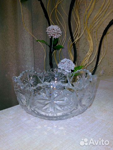 Ваза хрустальная