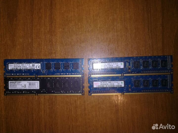 Hynix 2-4 гб DDR3 1333 мгц dimm 4шт.12гб