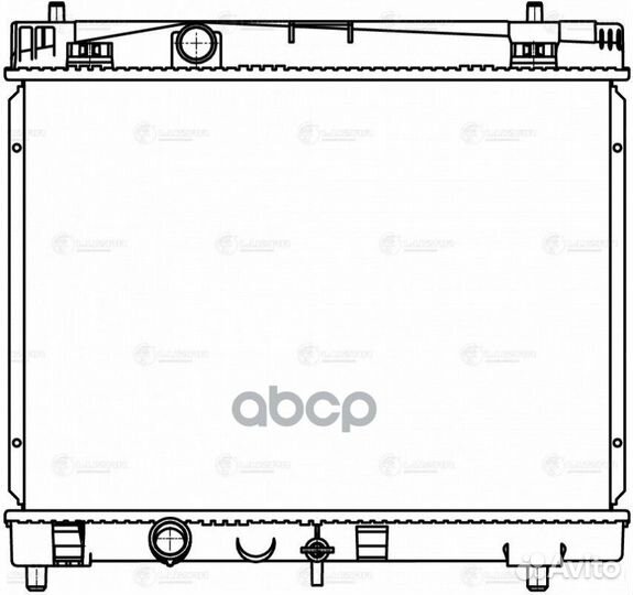 Радиатор toyota yaris 1.0/1.3 05- LRc 1935 luzar