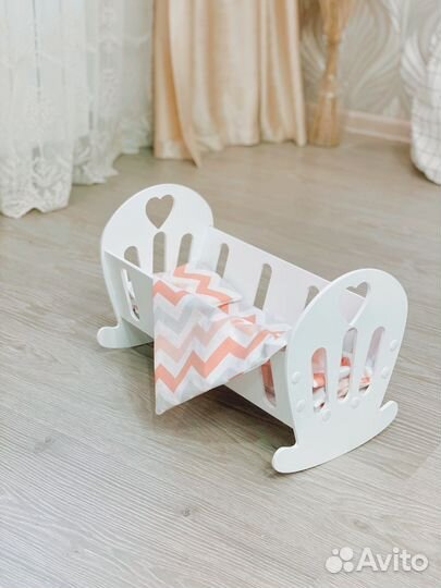 Кукольная кроватка-люлька