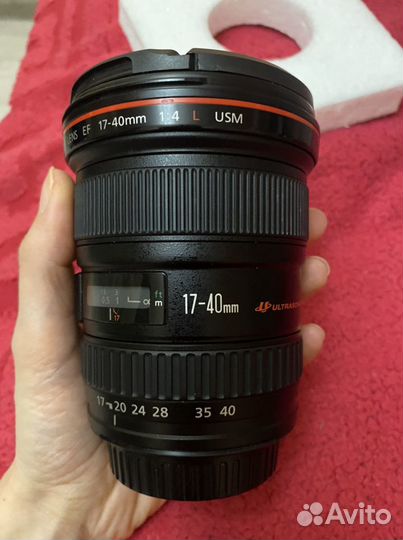 Объектив canon 17-40 mm f4 L USM Ростест