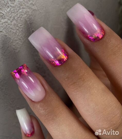 Наращивание, гель-лак, SMART педикюр