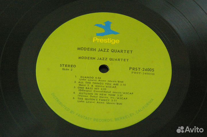 Пластинка Modern Jazz Quartet 2LP USA 1972 EX