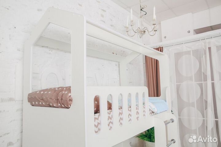 Двухъярусная кровать Домик без ящика