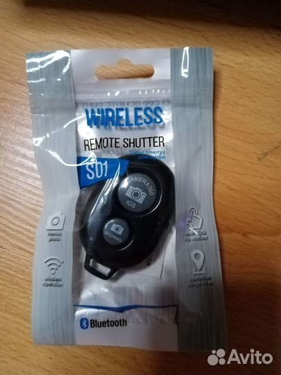 Пульт (кнопка) блютуз для селфи