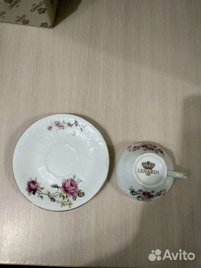 Кофейная чашечка с блюдцем