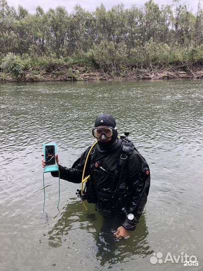 Водолазные работы. Поиск затонувшего снаряжения