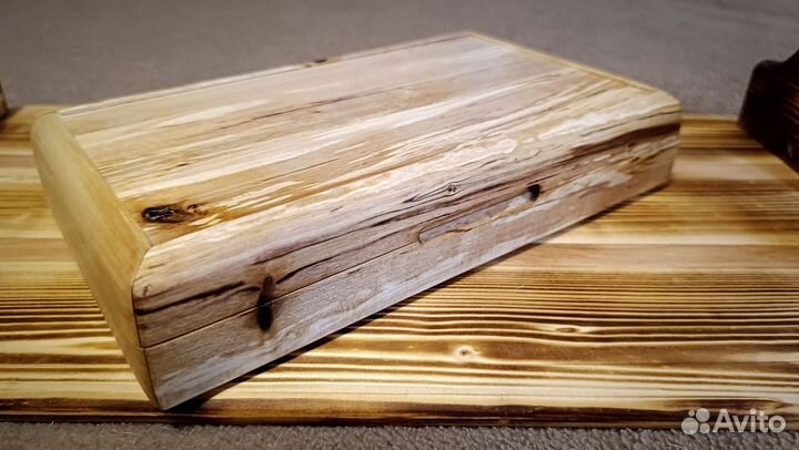 Шкатулка для опасных бритв 5(берёза шпальт)