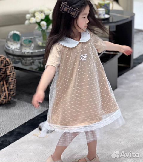 Платье для девочки 110 рост fendi