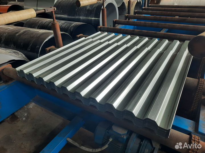 Профнастил 2-х сторон. оцинкованный нс-35 0,4х1000