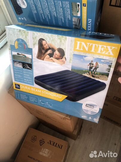 Матрас надувной intex двухместный 137 см