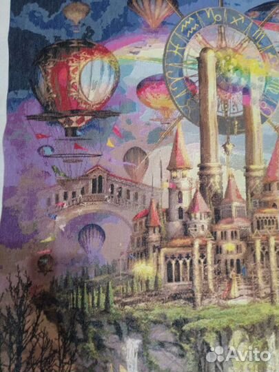 Картина вышивка крестом город