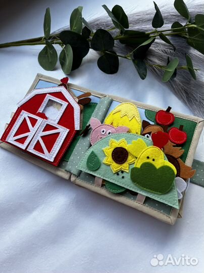 Развивающая книга из фетра (6 сюжетов)