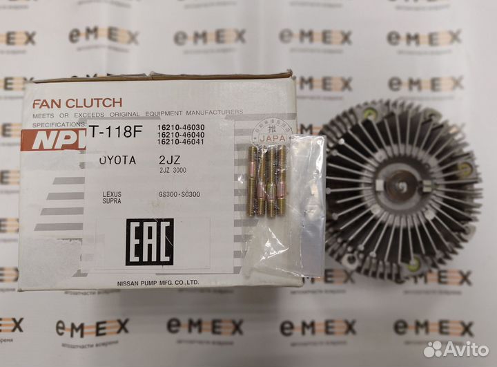 NPW T118F Вискомуфта mark/crown 1/2jz non vvti