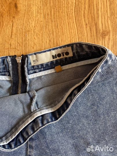 Короткая джинсовая юбка Topshop