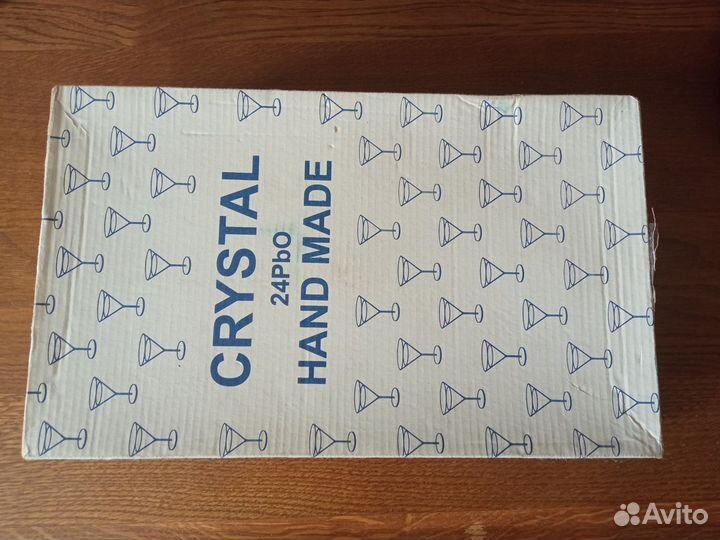 Рюмки цветной хрусталь Чехия. Ручная работа