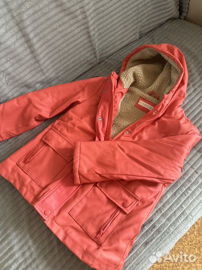 Утепленная куртка 140 для девочек