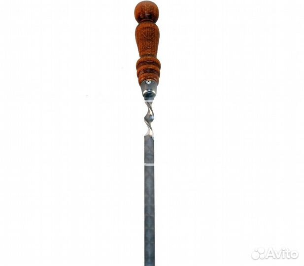 Шампур с деревянной ручкой для мяса 20 мм - 45 см