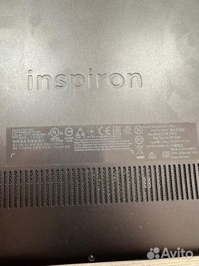 Ноутбук dell inspiron