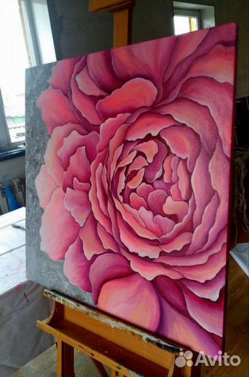 Картина цветок, картины на заказ, услуги художника