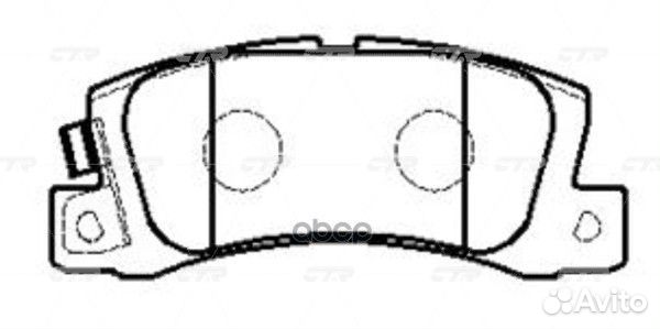 Колодки торм. (старый арт. CKT-81) GK1094 CTR